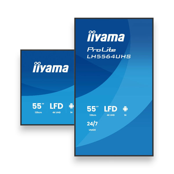 Picture of Iiyama 55 inch 4K UHD Digital Signage USB, Ethernet, Android
